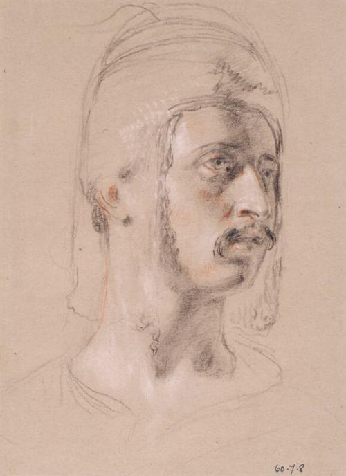 Head of a Circassian Chief - Study for Slave Market, Constantinople