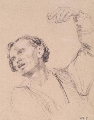 Man with Hand Upraised - Study for The Landing of Mary, Queen of Scots at Leith