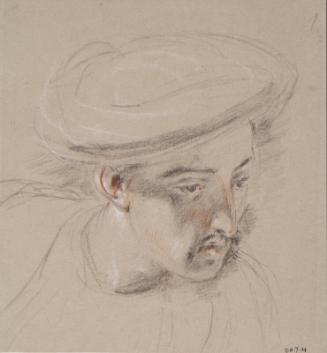 Head of a Cavass - Study for Slave Market, Constantinople