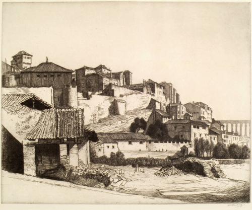 Old Walls And Roman Viaduct, Segovia