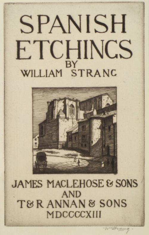 Spanish Etchings - Title Page (San Gil, Burgos)