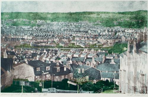 Mannofield From Torry
by William P. Baxter
Peacock Visual Arts
1975 - 1999
screenprint on p…