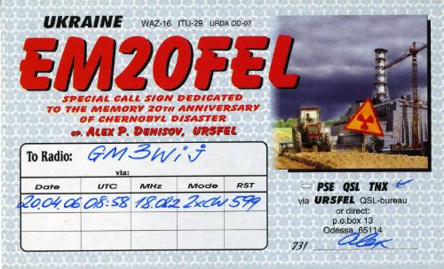 Amateur Radio QSL Card