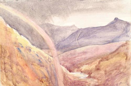 Highland Scenery with Rainbow