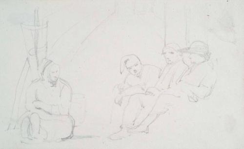 Four Seated Figures