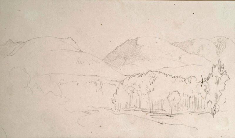 Landscape - Wood with Hills Beyond