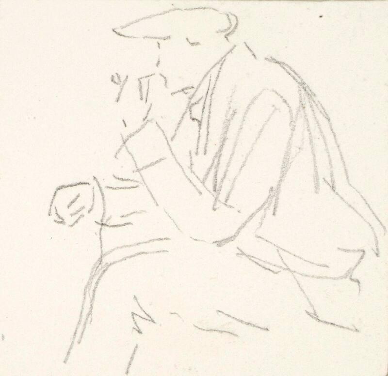 A Man Smoking a Pipe