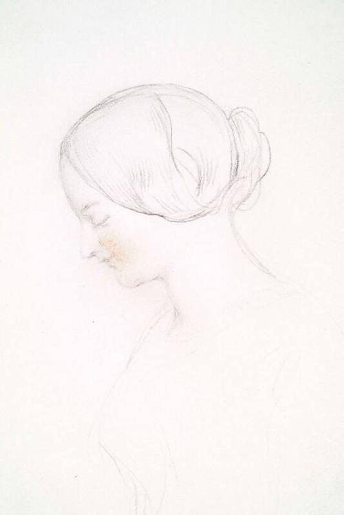 Profile of a Girl's Head