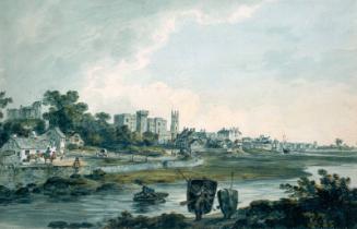 A View of Cardiff from the West by Julius Caesar Ibbetson