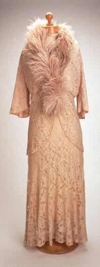 Peach Lace Dress And Jacket