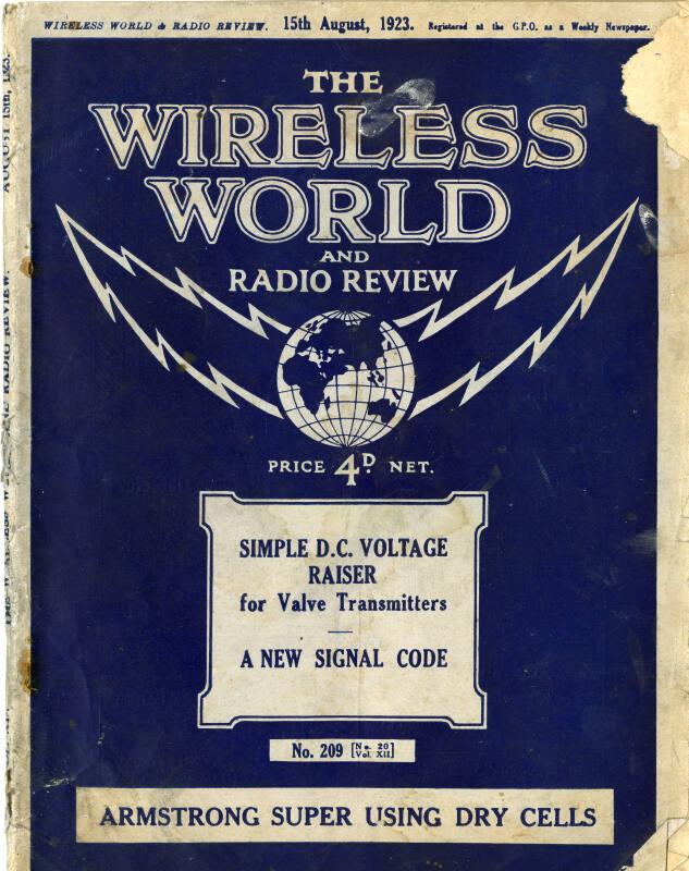 Wireless World 15th August 1923