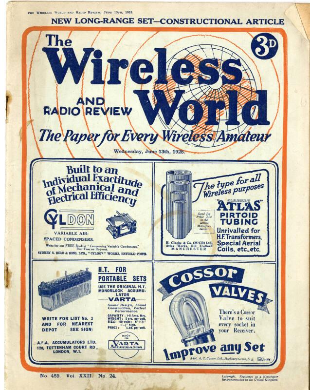 Wireless World, 13th June 1928