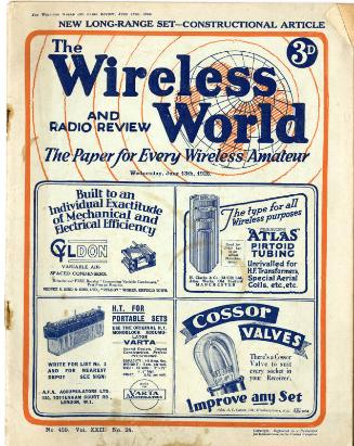 Wireless World, 13th June 1928