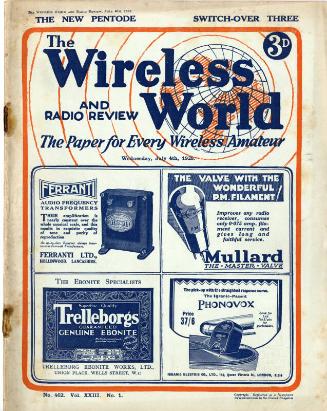 Wireless World, 4th July 1928