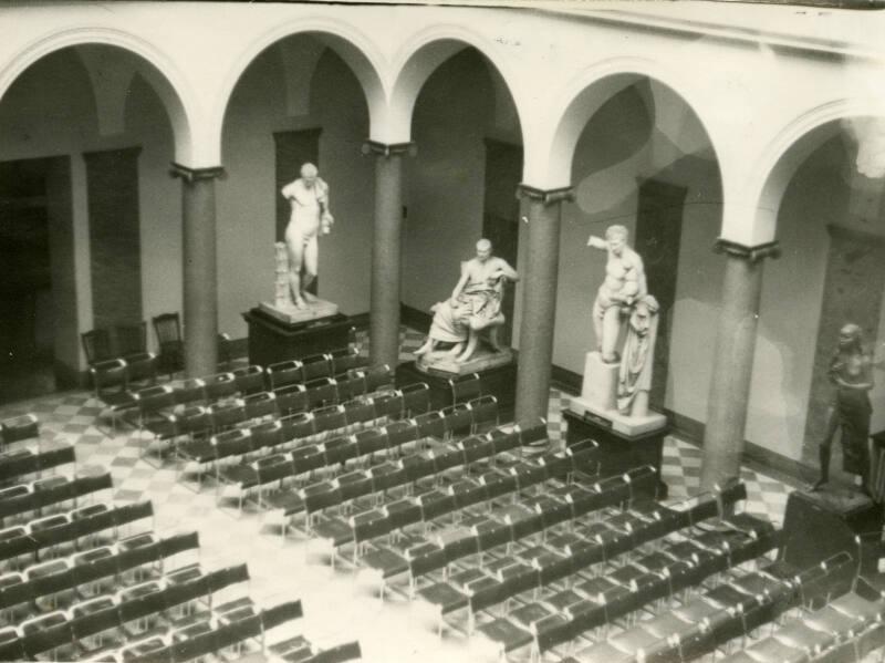 Aberdeen Art Gallery: View of Plaster Casts and Seating in Centre Court