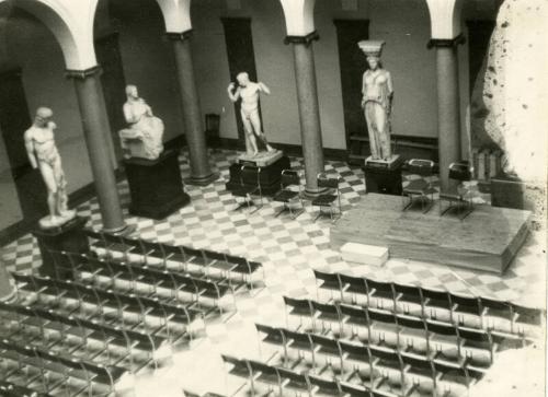 Aberdeen Art Gallery: View of Plaster Casts and Seating in Centre Court