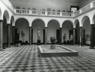 The Entrance Court, Aberdeen Art Gallery, showing Fountain Group with Dame Barbara Hepworth's "…