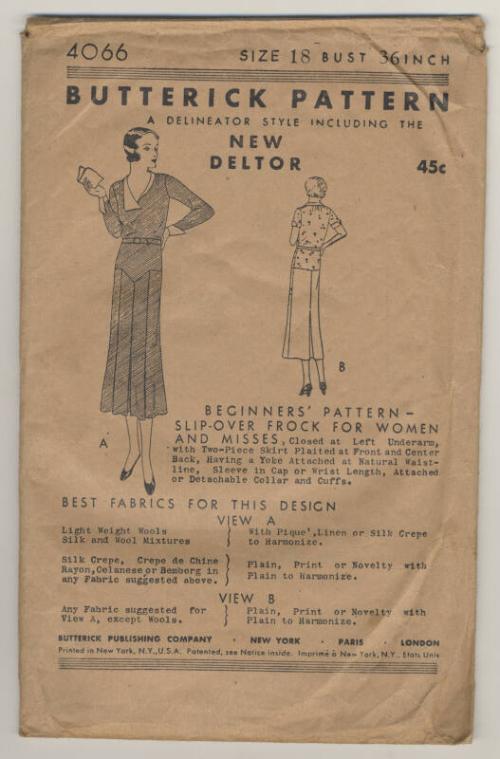 Paper Pattern for Slip Over Frock