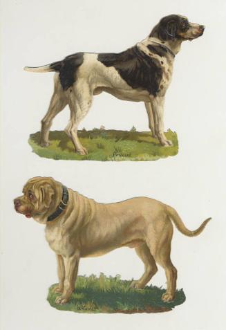 Set of 2 Dog Breed Scrap-booking Scraps