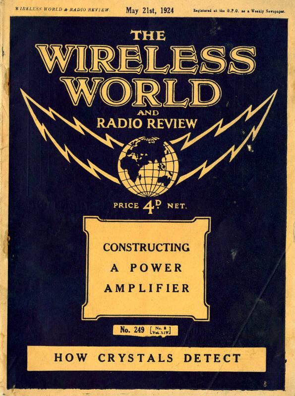 Wireless World, 21st May 1924