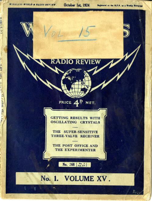 Wireless World, 1st October 1924