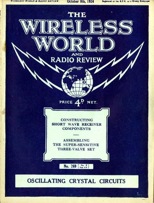 Wireless World, 8th October 1924