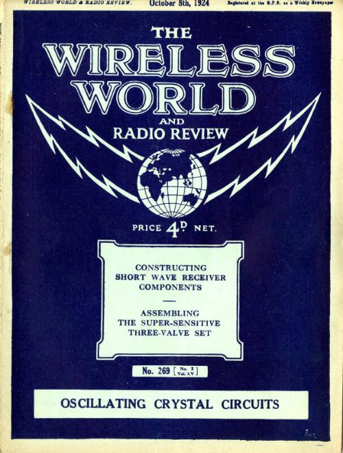 Wireless World, 8th October 1924