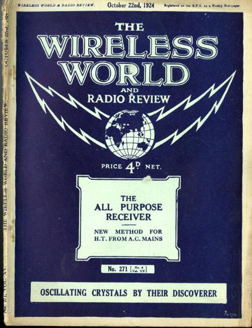 Wireless World, 22nd October 1924