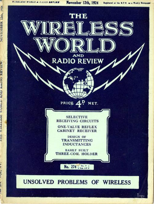 Wireless World, 12th November 1924