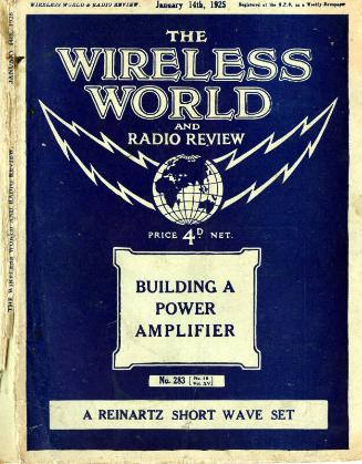 Wireless World, 14th January 1925