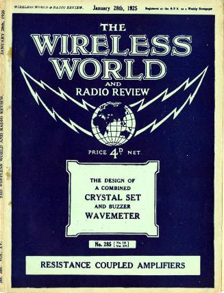 Wireless World, 28th January 1925