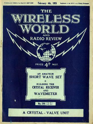 Wireless World, 4th February 1925