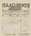 Receipt from Isaac Benzie Ltd.