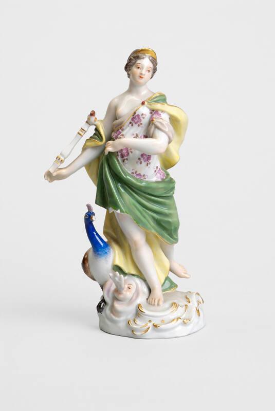 Figure Modelled as a Girl and Peacock