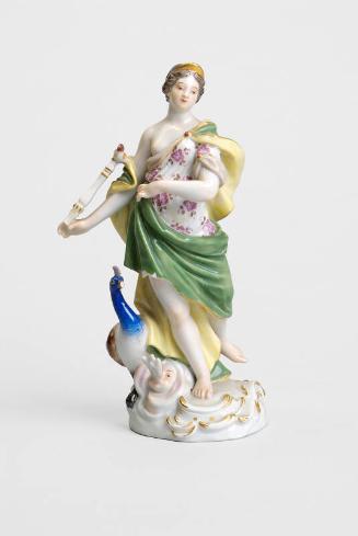 Figure Modelled as a Girl and Peacock