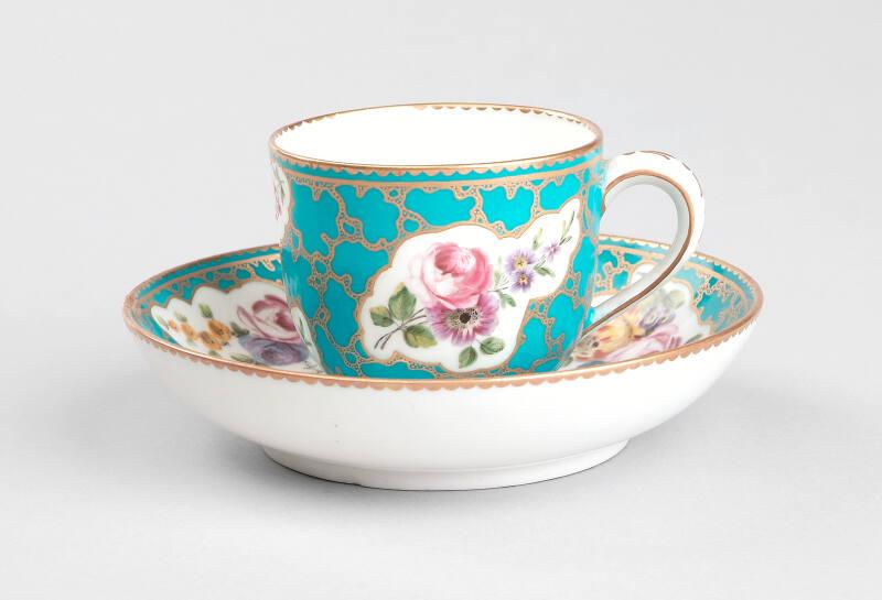 Bleu Celeste Cups and Saucers (8)