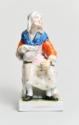 Pair of Staffordshire Figures of 'The Cobbler and His Wife'