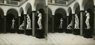 Aberdeen Art Gallery: Plaster Casts in Centre Court - Stereo View
