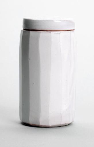 White Jar with Cover by James Burnett Stuart
