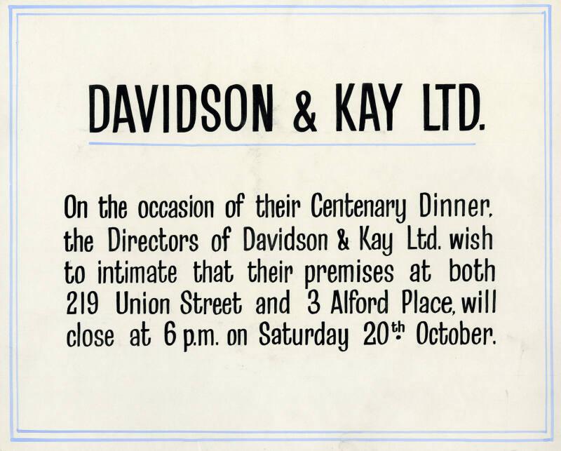 Notice Of Closure For Centenary