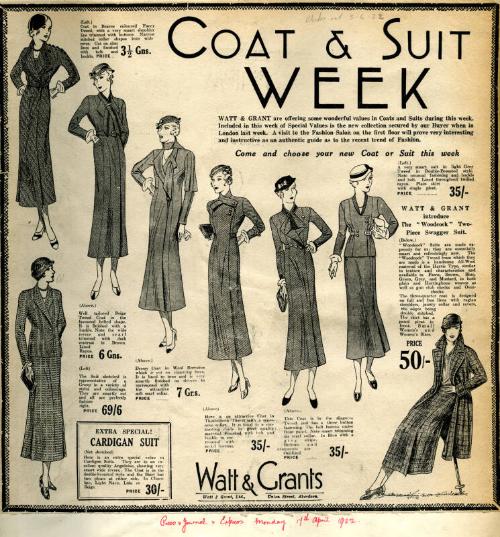 Watt and Grant Album: Classifieds 1933-1935