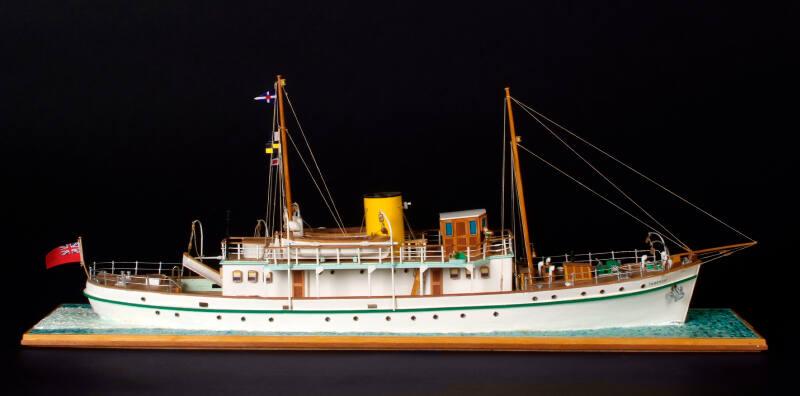 Model of the motor yacht Taransay