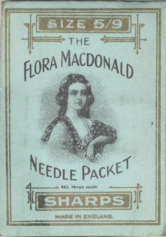 Packet of Flora MacDonald Sharps Needles