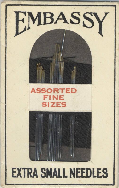 Packet of Embassy Extra Small Needles