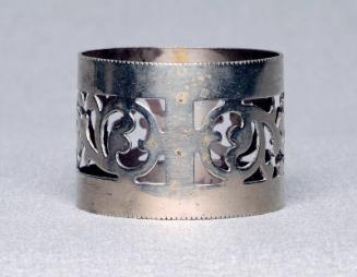 Set of 3 filigree silver plated napkin rings
