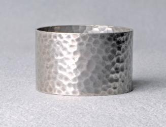 Pewter hammered napkin ring