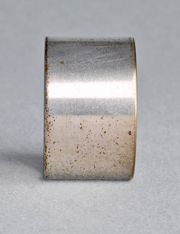 Worn silver plated napkin ring