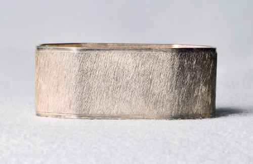 Silver plated oblong napkin ring