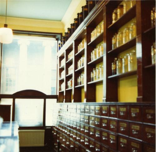 Interior of Davidson and Kay, 219 Union Street Showing Shop Rounds and Nest of Drawers