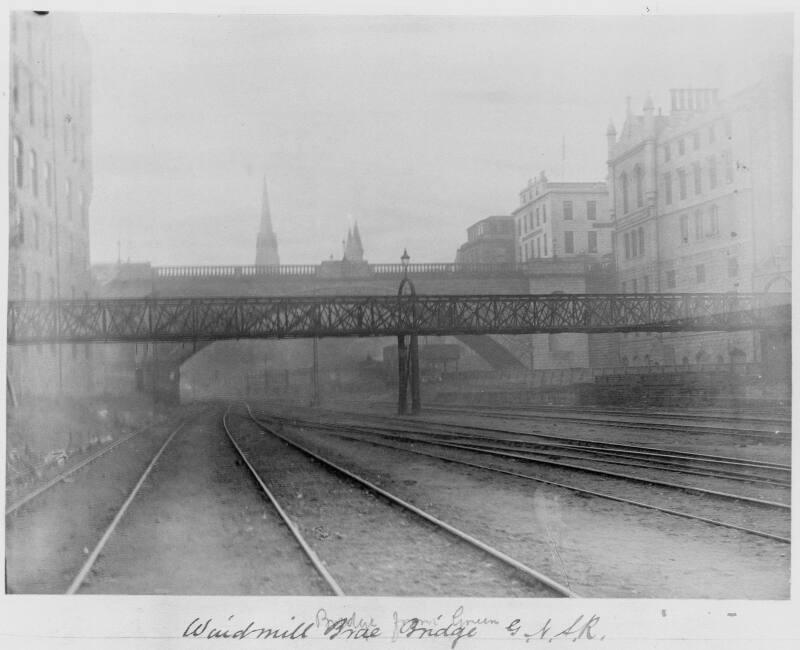 Iron Bridge Over Railway at Windmill Brae